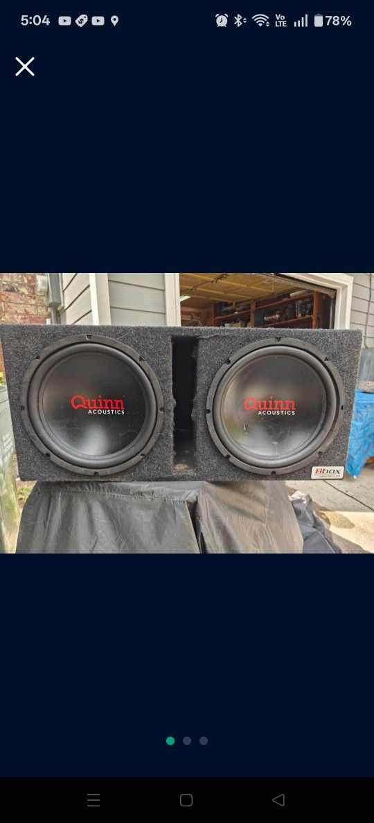 12" Subwoofers In A Ported Box 