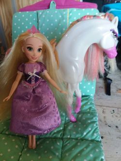 Rapunzel and horse