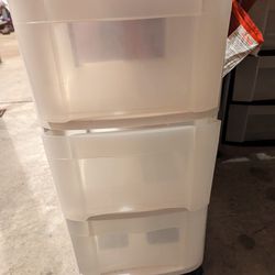 Sterilite 3 Drawer Cart With Wheels (New)