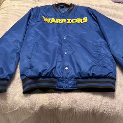 Warriors Button Up Jacket (Never Used)