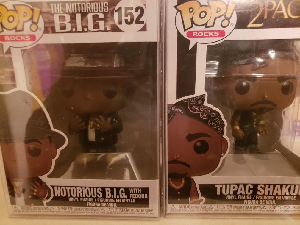 Funko hip hop 2pac and notorious b.i.g