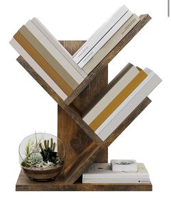 Tree Bookshelf 3 Tier Book Shelves Storage Organizer