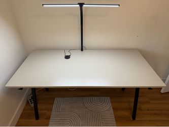 Office Desk with LED Adjustable Lamp
