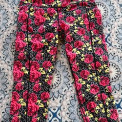 Besty Johnston Size L Floral Leggings 