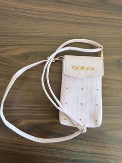 Bebe Blush Pink Crossbody Phone Bag