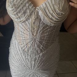 Silver dress size #10