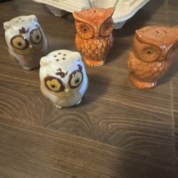 Owl Salt And Pepper Shakers
