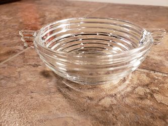 Vintage Sauce Dish Anchor Hocking Glass Manhattan Vintage