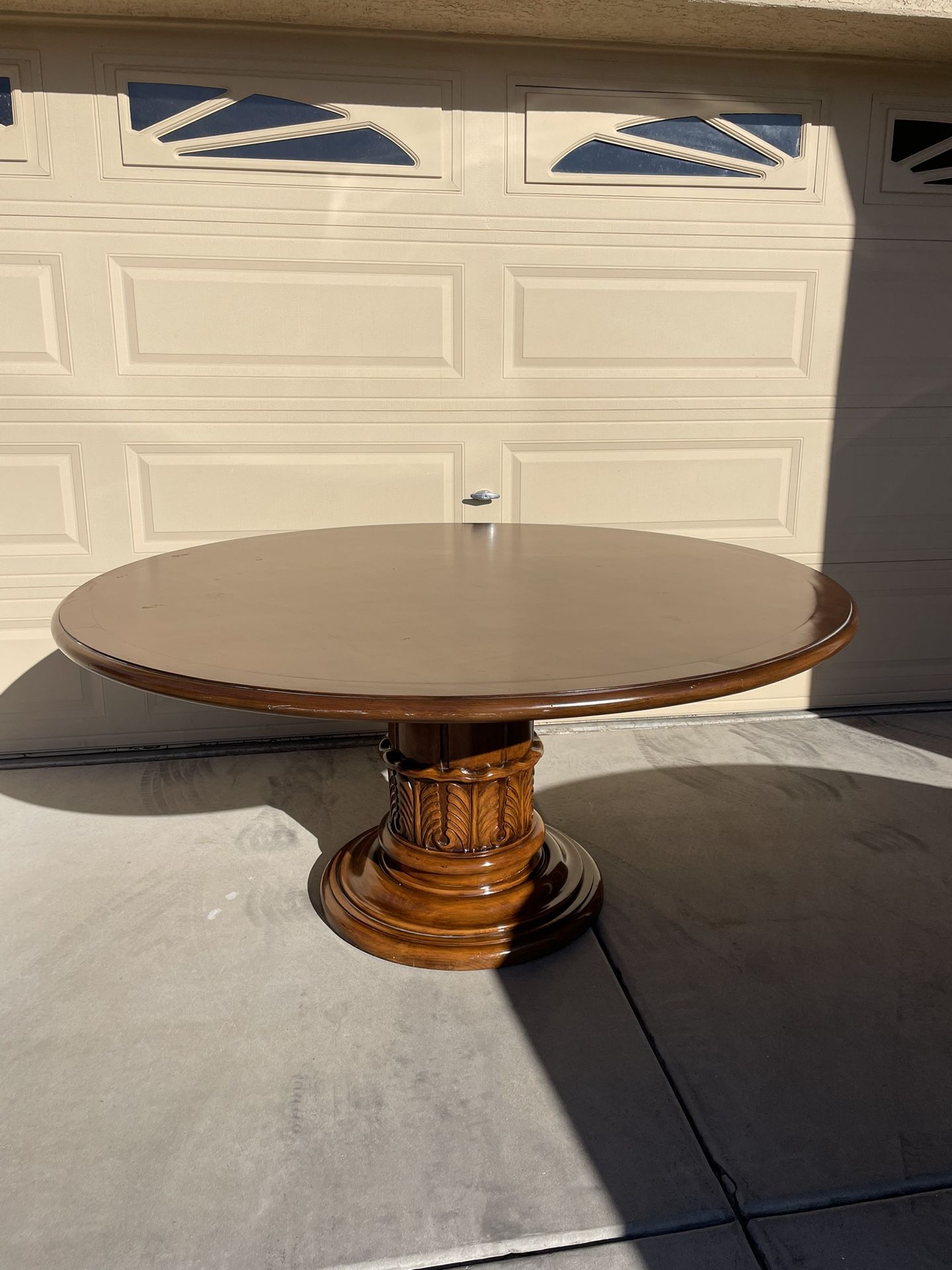 Round Wooden Table 