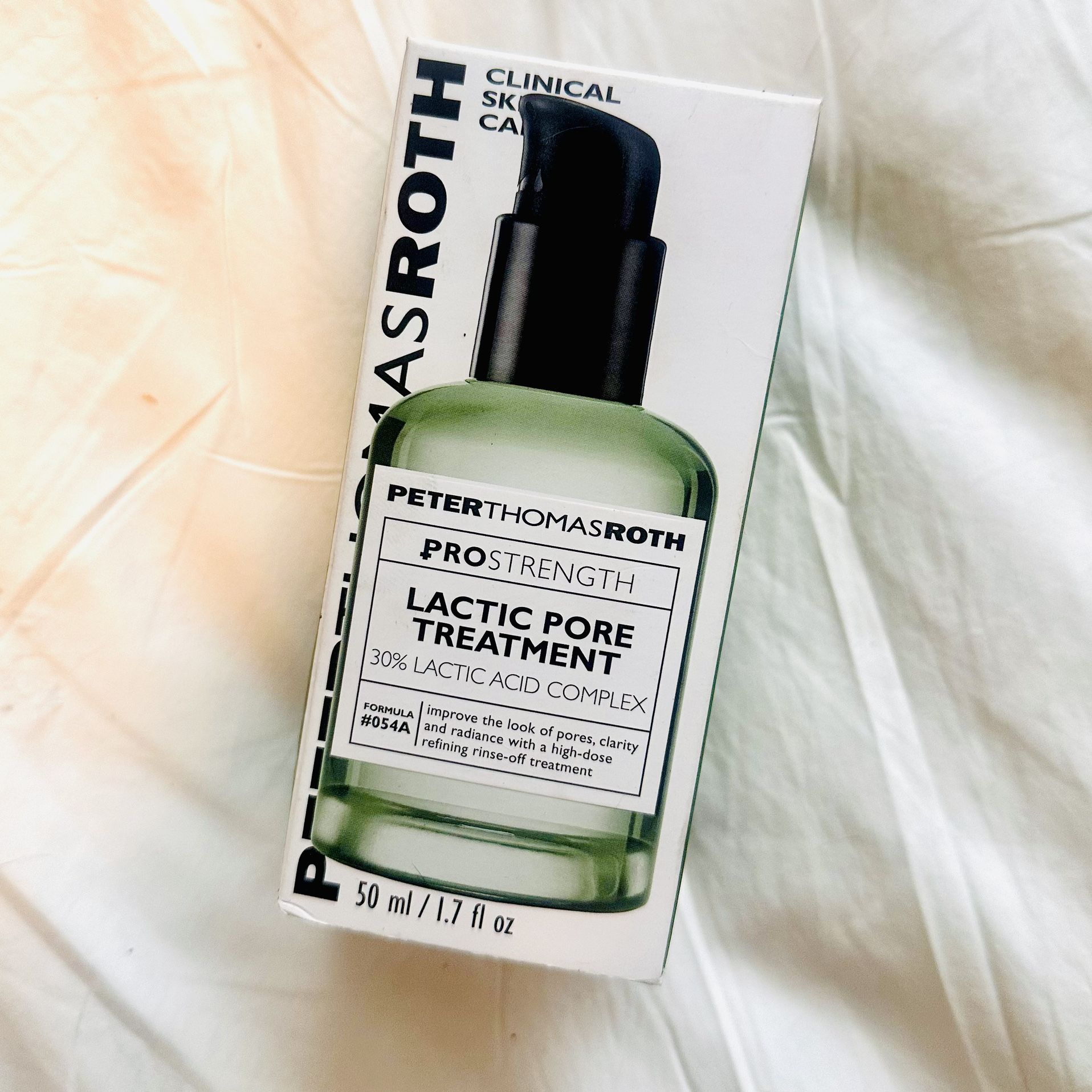 Peter Thomas Roth PRO Strength Lactic Pore Treatment – Brand New, Sealed! Professional-Grade Exfoliating Serum