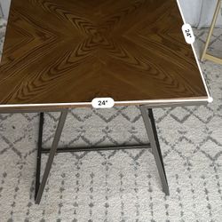 Table With Metal Base 
