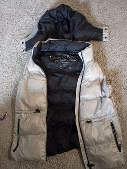 Calvin Klein Puffy Vest w/ Detachable Hood