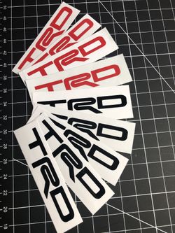 TRD Vinyl Sticker Decals For Toyota Tundra Tacoma Camry 4runner Corolla