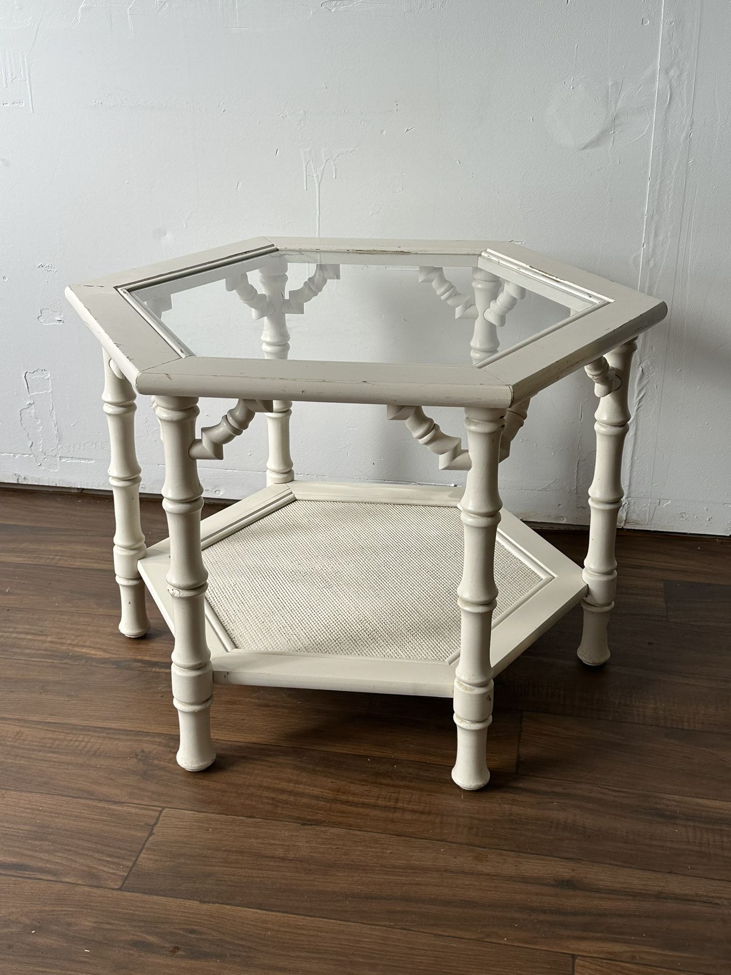 Faux Bamboo End Or Side Table
