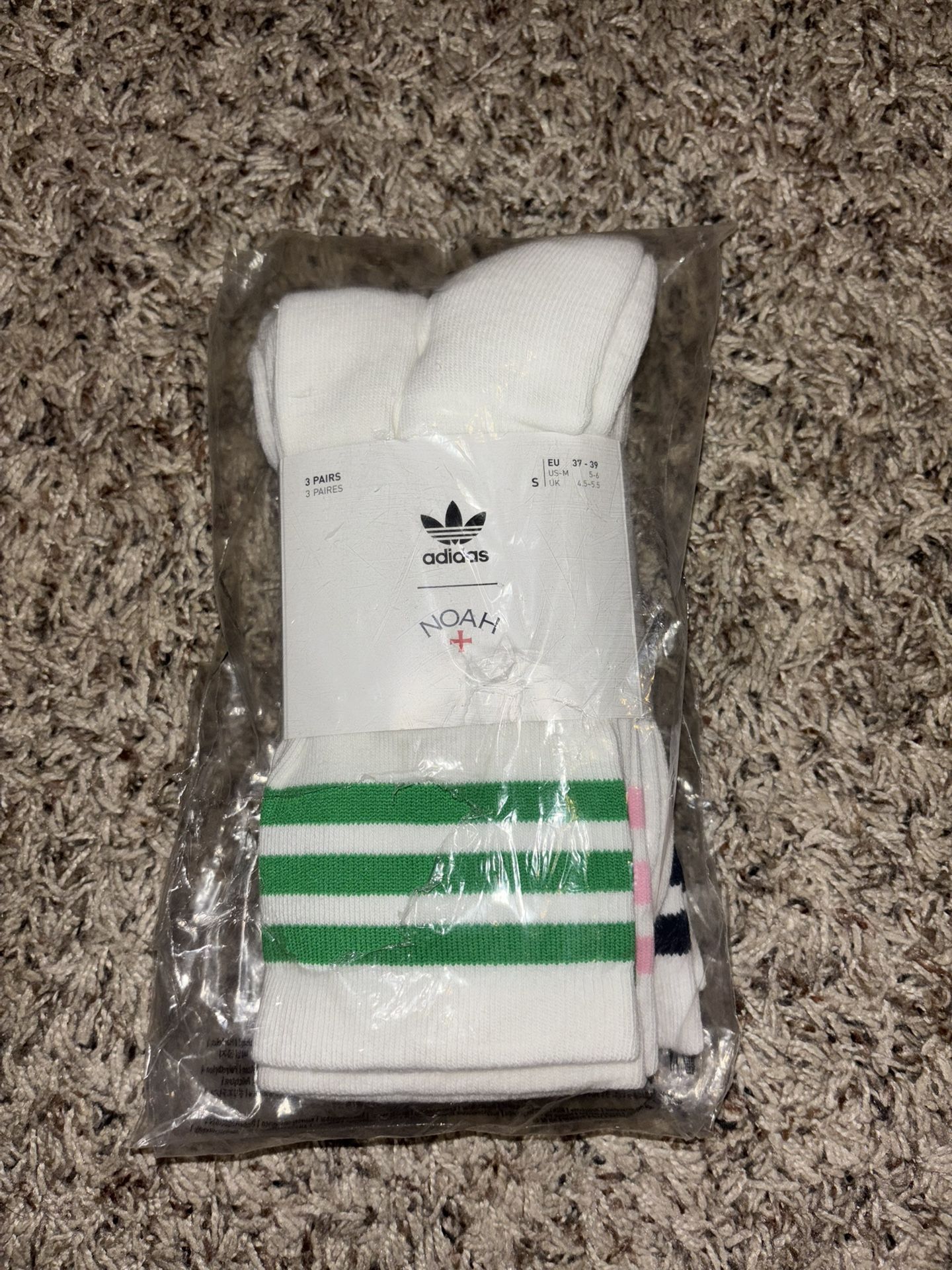 Noah Nyc Adidas Crew Socks S (us 4-5)