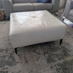Leather Ottoman