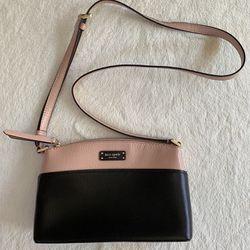 kate spade & Jeanne Pink Black Genuine Leather Crossbody Bag