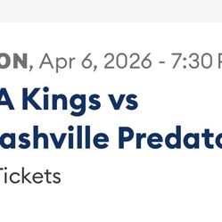 LA KING VS NASHVILLE 4/6 7:30