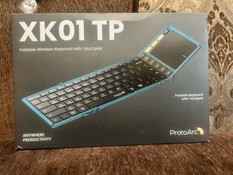 ProtoArc XK01 TP Foldable Wireless Keyboard with Touchpad