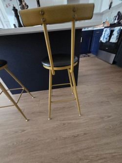 Gold and black Bar stools