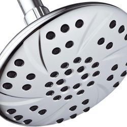 AquaDance Chrome Large 6 inch Rainfall Shower Head High Pressure - Premium Finish - Angle Adjustable - Easy to Clean
- BRAND NEW IN BOX 