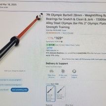7ft Olympic Barbell