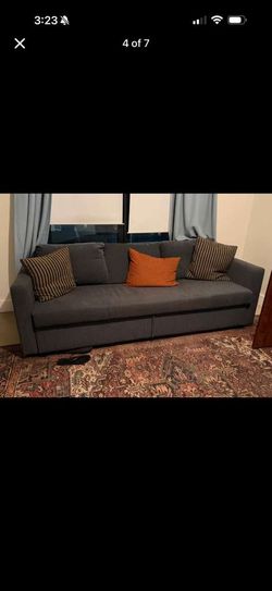 IKEA Sleeper Sofa (Grey) - Width 88 5/8” (225 cm) x Depth 41 3/8” (105 cm)
