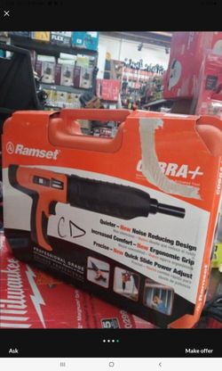 RAMSET COBRA 0.27 CALIBER SEMI-AUTOMATIC POWDER ACTUATED TOOL WITH SILENCER 