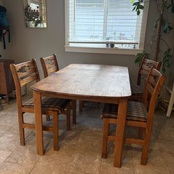 Vintage mission table and chairs