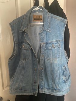Denim Male Vest