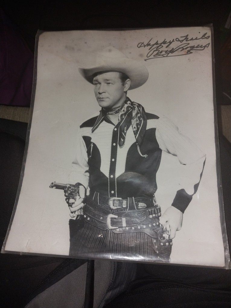Autographed ROY ROGERS picture 