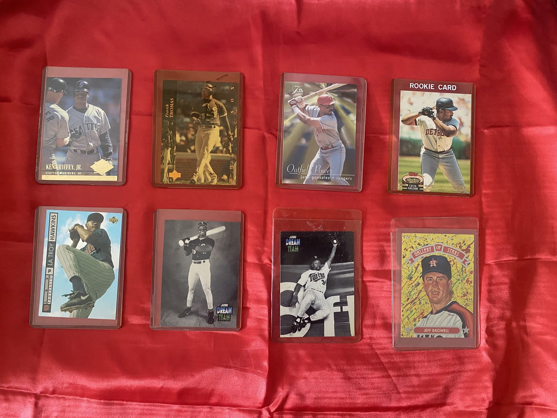 Lot of 8 baseball cards