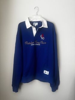 OVO x Chelsea FC blue rugby shirt