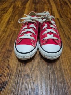 Red Converse low top