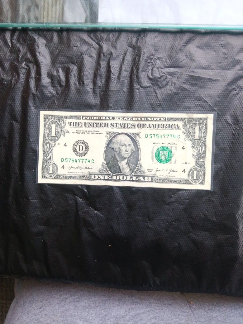 $1 Fancy Serial Number Trinary