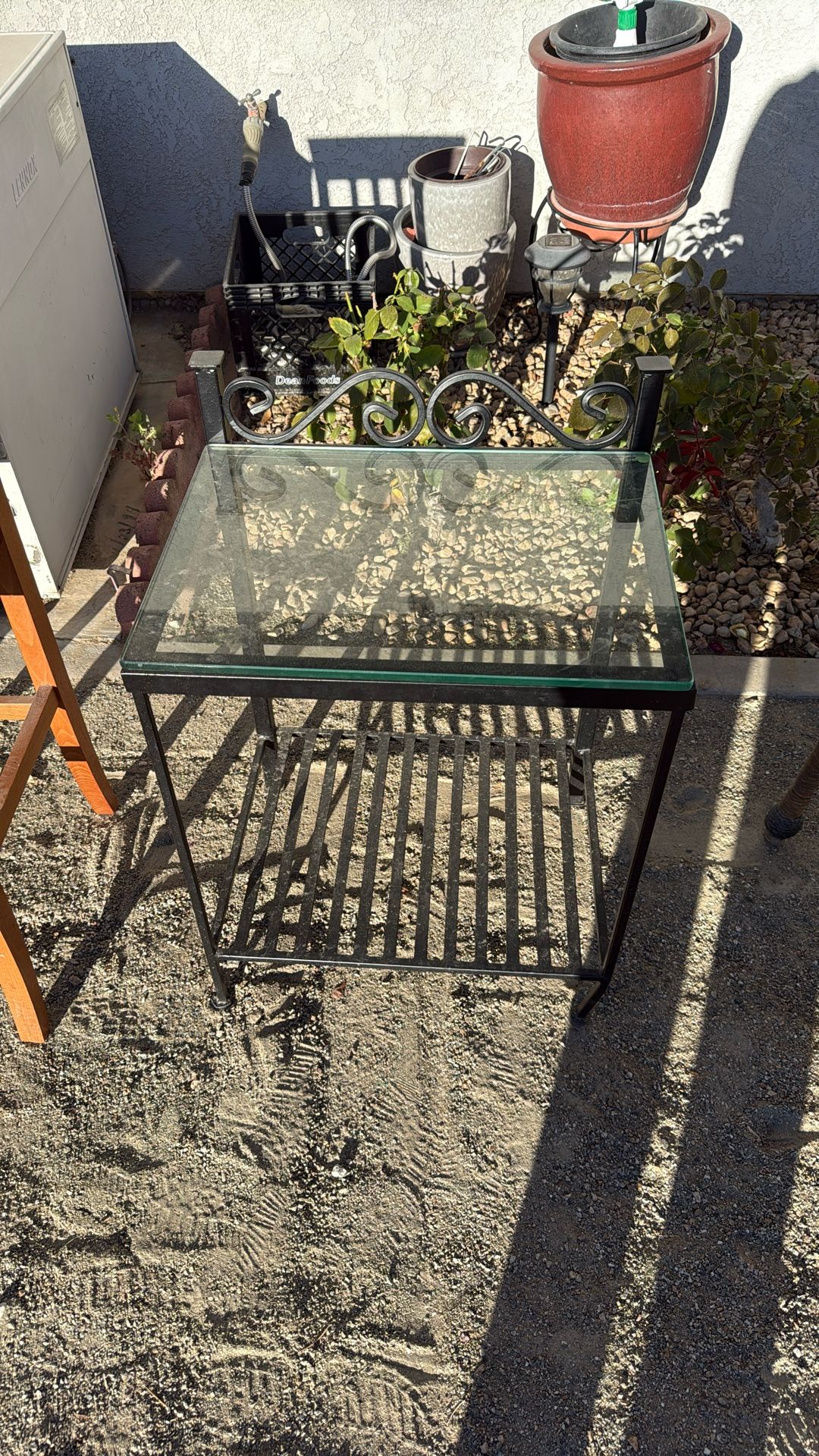 Black Metal Side Table