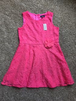New Girls Size 14 Hot Pink Dress