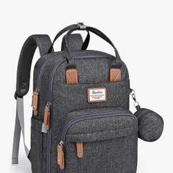 Ruvalino Diaper Backpack (Dark Gray)