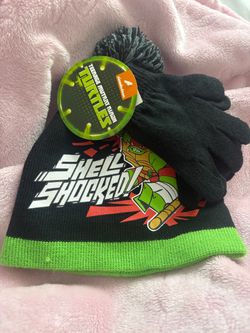 Ninja Turtles Beanie With Gloves