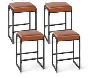 4 barstools | modern, brown | 26” - 28” tall | stools | chairs