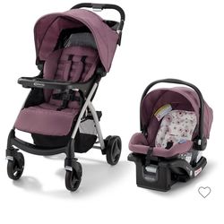 Black
Graco Verb Click Connect Travel System
with SnugRide Infant Car Seat - Pink/