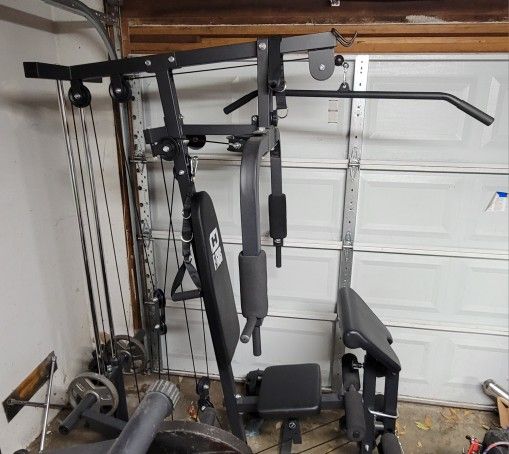 Home Gym With Leg Press