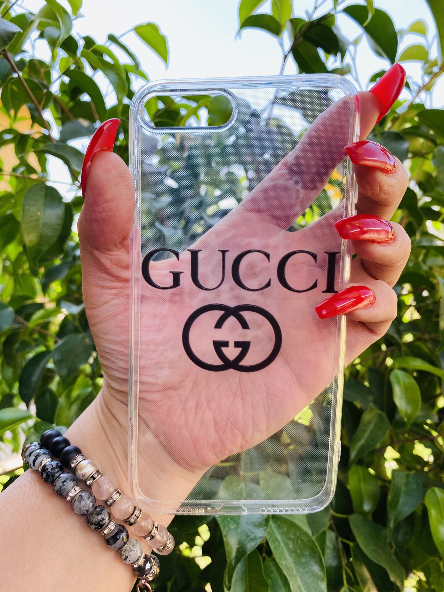Brand new cool iphone 7+ or 8+ PLUS case cover rubber Clear transparent see through girls guys mens womens skate skateboard swag brands hype hypebeas