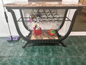 Wine table rack