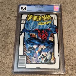 Spider-Man 2099 #1, HTF ToyBiz 2nd Print CGC 9.4 Near Mint