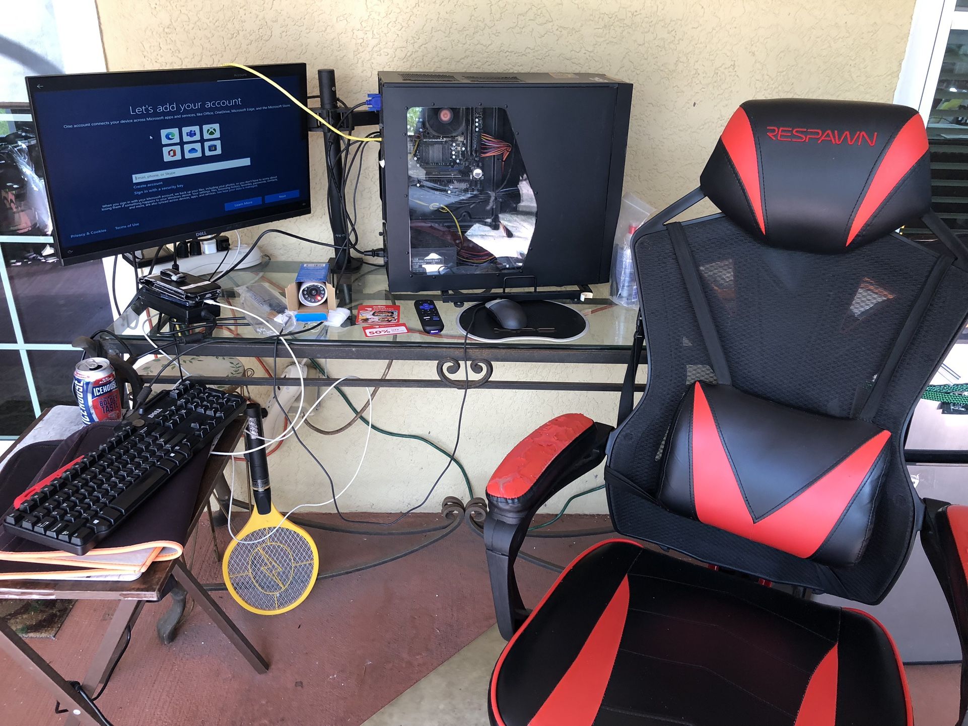 Computer Chair Monitor And Keyboard