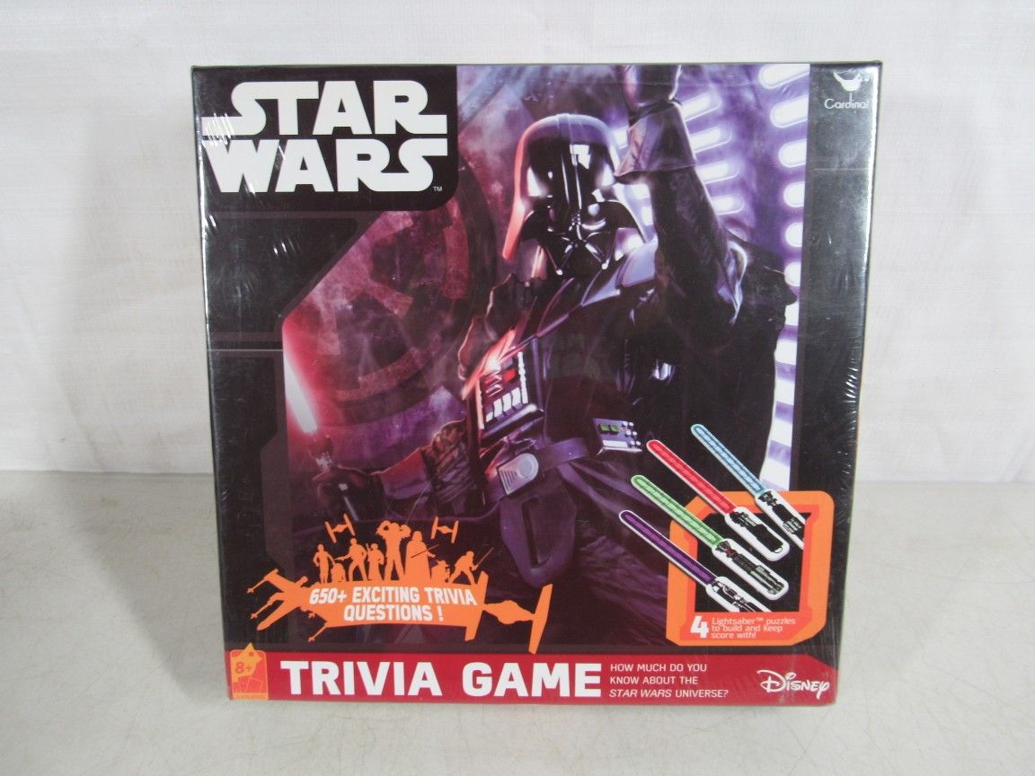 Star Wars Trivia Game By Disney & Cardinal~New & Factory Sealed!