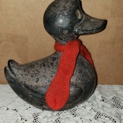 Vintage Silverplated Duck Bank