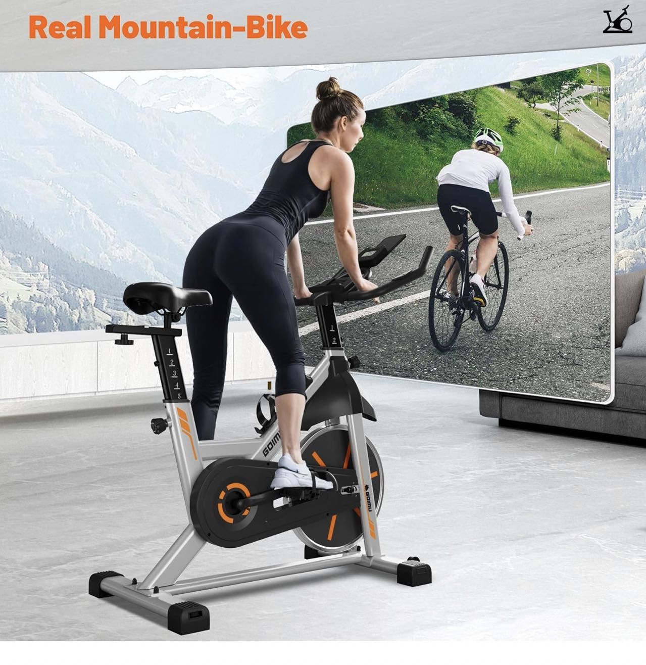 Exercise bike, Adjustable Resistance Stationary Bike, Indoor Cycling