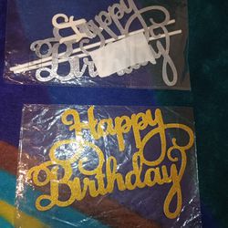 Cake Toppers (Happy Birthday)